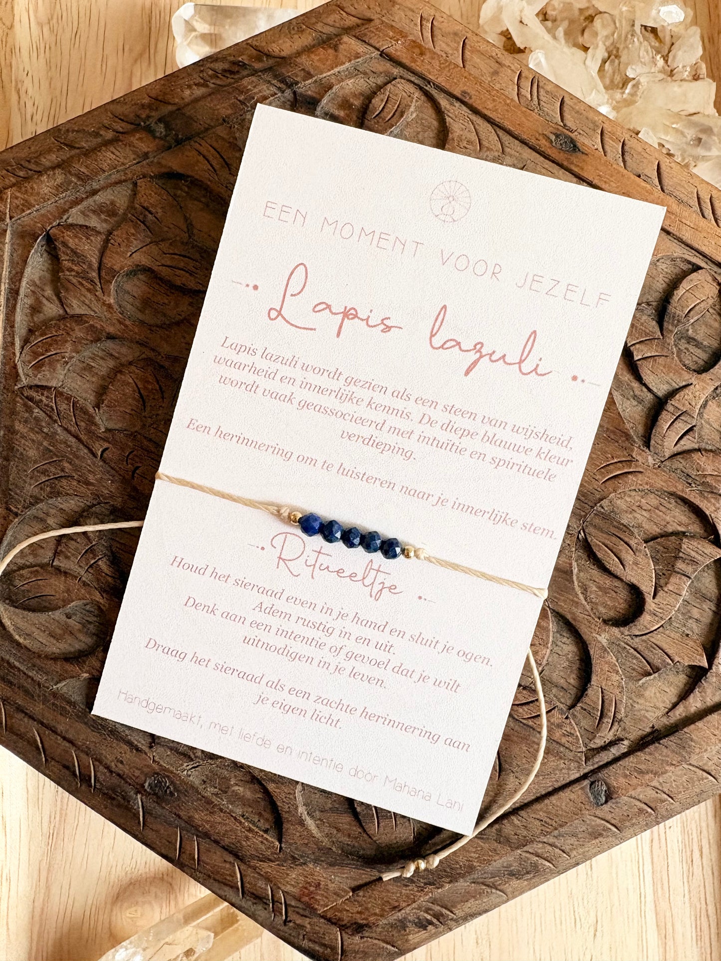 Wens armband -Lapis Lazuli
