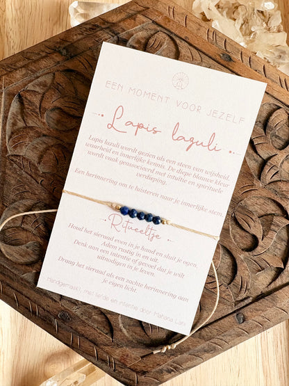Wens armband -Lapis Lazuli